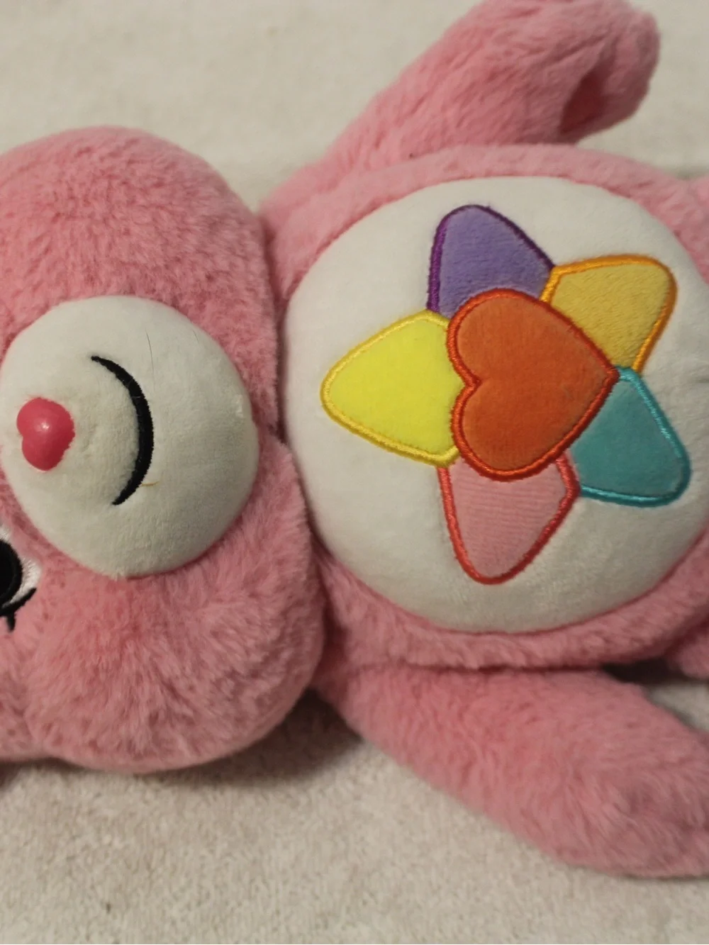 2022 Care Bear True Heat Bear Pink Stuffed Animals Cuddle Plush Doll 13